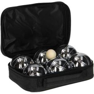 Engelhart Jeu De Boules Set - 6 Metalen Ballen In Tas - Geschikt voor Alle Leeftijden