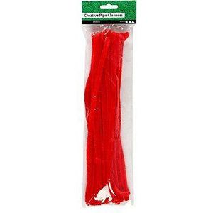 Chenilledraad Rood 30cm, 25st.