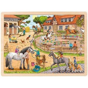 Goki Houten Legpuzzel Paardenmanege, 96st.