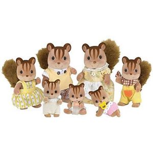 Sylvanian Families 4172 familie walnoot eekhoorn- fluweelzachte speelfiguren