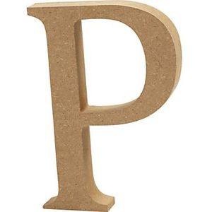 Creative Letter P Mdf 13 Cm