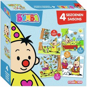 Bumba 4 in 1 puzzel - de seizoenen - 4/6/9/16 stuks