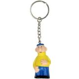 Buurman & Buurman Sleutelhanger Geel, 10cm