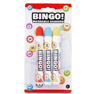 Engelhart Bingo Stiften/Markers/Dabbers - 3x - Blauw/Geel/Rood - 20 ml