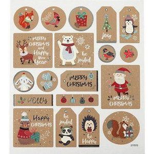 Stickers Kerst, 1 Vel