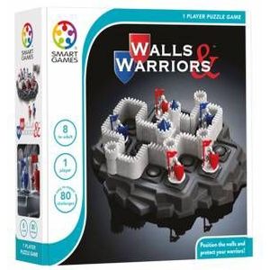 SmartGames Walls & Warriors - 80 opdrachten: Bescherm je kasteel en plaats de muren strategisch!