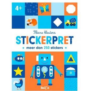 Kleine Kleuters Stickerpret Robot 4+