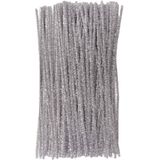 Colorations - Zilverkleurig Metallic Chenilledraad, 100st.