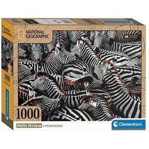 Clementoni Legpuzzel National Geographics - Zebra, 1000st.