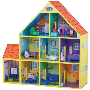 Peppa Pig Houten Poppenhuis met 9 Kamers