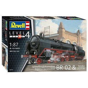 1:87 Revell 02171 Express Locomotive BR 02 & Tender 2'2'T30 Plastic Modelbouwpakket