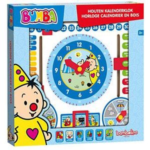 Bumba Houten Speelgoed Kalenderklok Leerklok Oefenklok - Peuter Kleuter Speelgoed - Bambolino Toys
