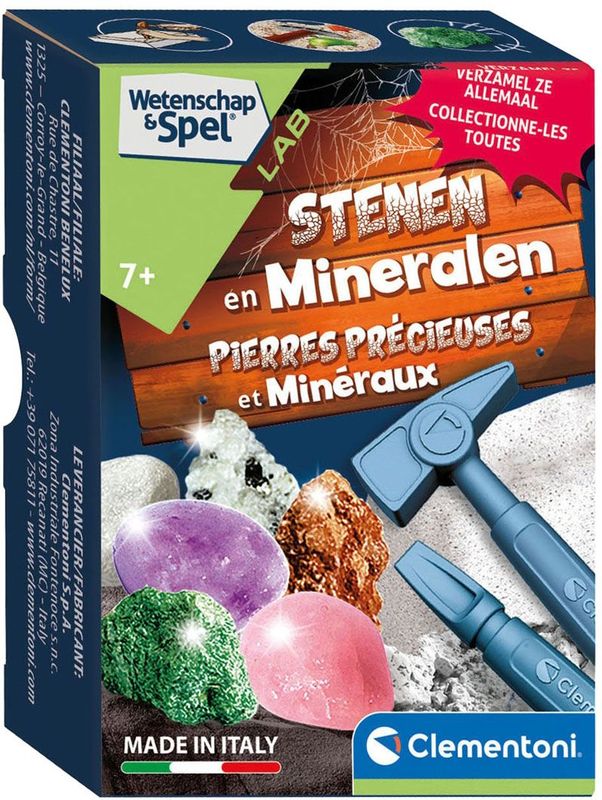 Clementoni Wetenschap en Spel - Op Zoek Naar Stenen en Mineralen