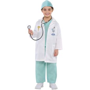 Amscan Verkleedpak Doctor Wit/groen Mt 3-4 Jaar