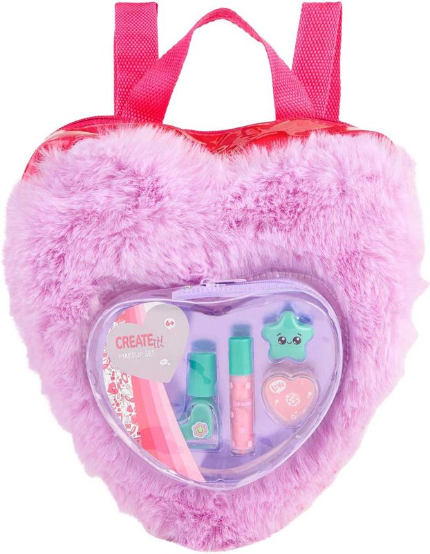 Create It! - Beauty Make-up Set - Fluffy Rugtas - Paars