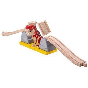 Bigjigs Houten Rails Barstende Brug T-Rex Dino, 7dlg.