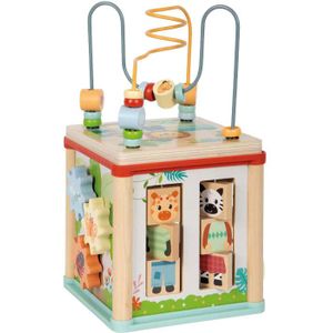 Small Foot - Houten Motoriekkubus FSC Jungle Friends