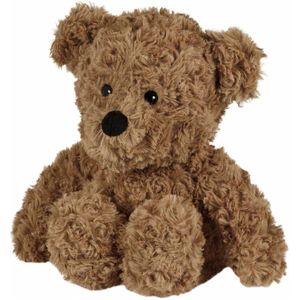 Warmies - Curly Bear - Magnetronknuffel - Bruin - Pluche Kersenpitkussen