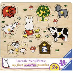 Ravensburger Houten Puzzel Nijntje op de Boerderij 8 Stukjes