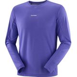 Salomon Shakeout core ls tee heren - PAARS - Heren