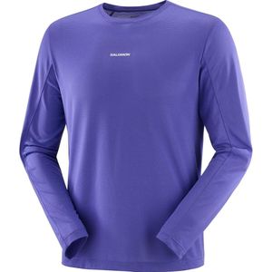 Salomon Shakeout core ls tee heren - PAARS - Heren