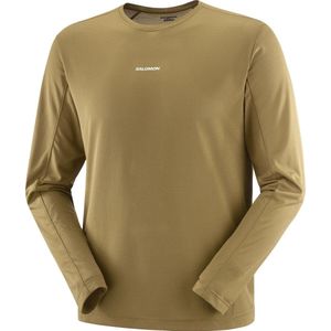 Salomon Shakeout core ls tee heren - GROEN - Heren