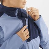 Salomon Bonatti trail jacket dames - BLAUW - Dames