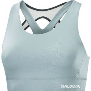 Salomon Cross run bra - BLAUW - Dames