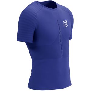 Compressport Racing ss t-shirt heren - BLAUW - Heren