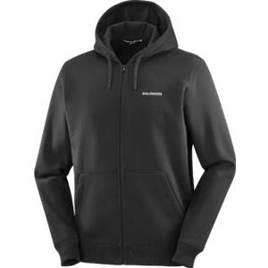 Salomon Fz hoodie salomon logo heren - ZWART - Heren