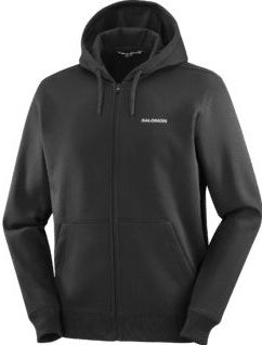 Salomon Fz hoodie salomon logo heren - ZWART - Heren