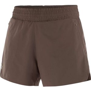 Salomon Shakeout core 2in1 4"short dam - BRUIN - Dames