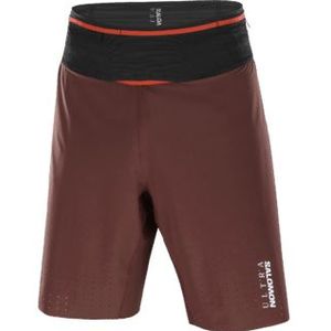 Salomon S/lab ultra 2in1 short heren - BRUIN - Heren