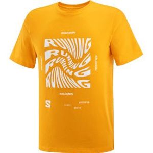 Salomon Running graphic ss tee heren - OKER - Heren