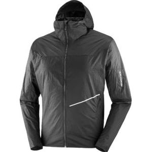 Salomon Sense Aero Wind Jacket Heren - ZWART - Heren