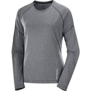 Salomon Cross run ls tee dames - GRIJS - Dames