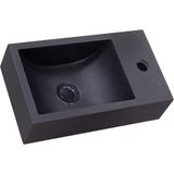 Quartz Zwart Fontein Mini 36x18x10 cm Kraangat Links