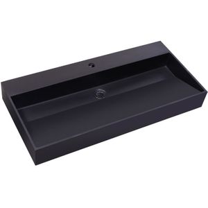 Wastafel Quartz Trento 100 cm geen kraangaten