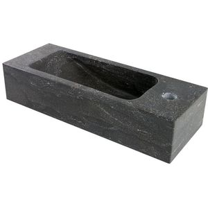 Fontein Natuursteen Slim 45x17x10 cm Kraangat Rechts