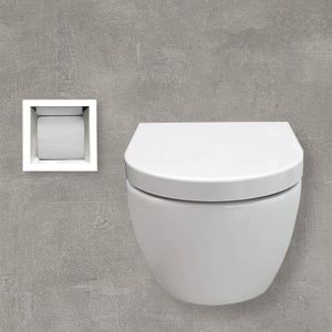 Sani Royal Inbouw Reserve WC Rolhouder RVS Wit