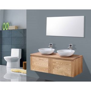 Badkamermeubel Verona Wood Eiken 120 cm zonder Standaard Spiegel