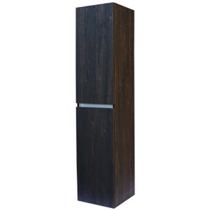 Hoge Kolomkast Generation 160 cm Sherwood Coffee Brown greeplijst aluminium