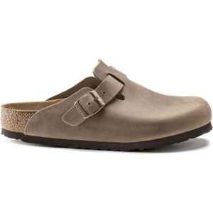 Birkenstock - Boston - Sandalen - Zwart - Nubuck Leer