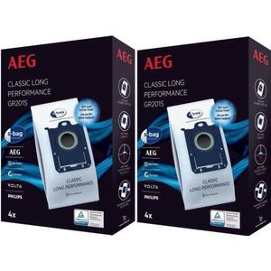 AEG S-Bag Classic Long Performance GR201S Stofzuigerzakken 8 pack