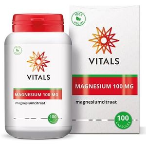 Vitals Magnesiumcitraat 100 mg  100 capsules