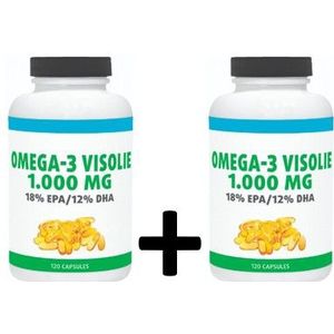 Gezonderwinkelen Premium Omega-3 Visolie 1.000mg 18/12% EPA/DHA  120 capsules AKTIE 1+1 GRATIS