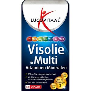 Lucovitaal Visolie & multi vitaminen mineralen  60 Capsules