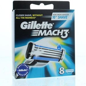 Gillette Mach3 base mesjes  8 stuks