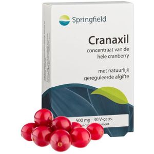Springfield Cranaxil cranberry 500mg  30 Vegetarische capsules