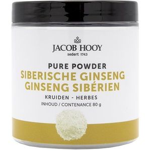 Jacob Hooy Pure Powder Siberische ginseng  80 gram